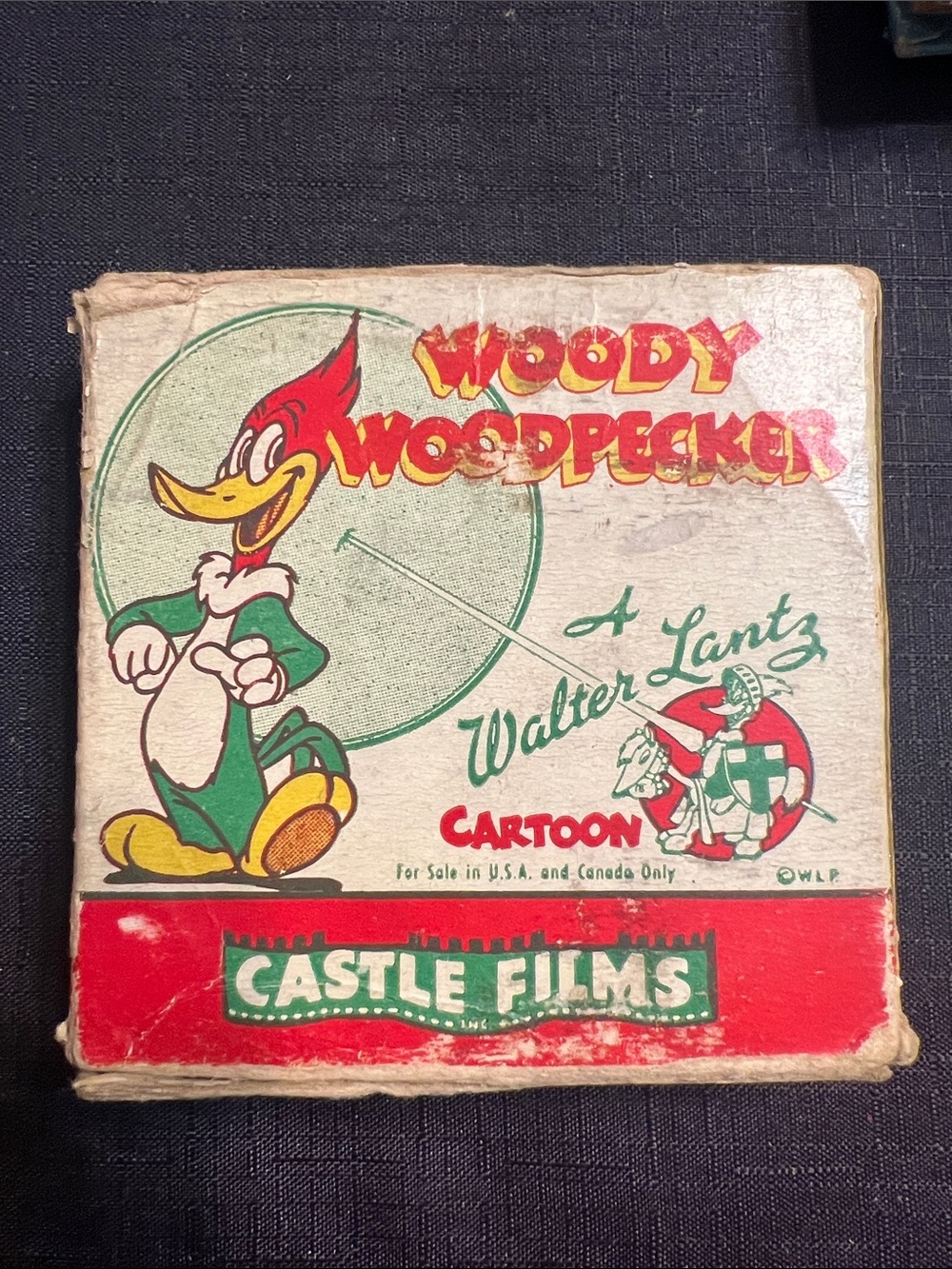 Woody Woodpecker Castle Films Cartoon Slide Box